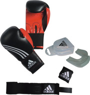 Комплект для бокса (перчатки,  капа,  бинты) adidas Boxing set Men
