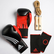 Комплект для бокса (перчатки,  супорта на кисть и скакалка) adidas